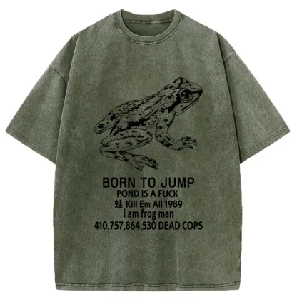 Tokyo-Tiger Born To Jump Washed T-Shirt