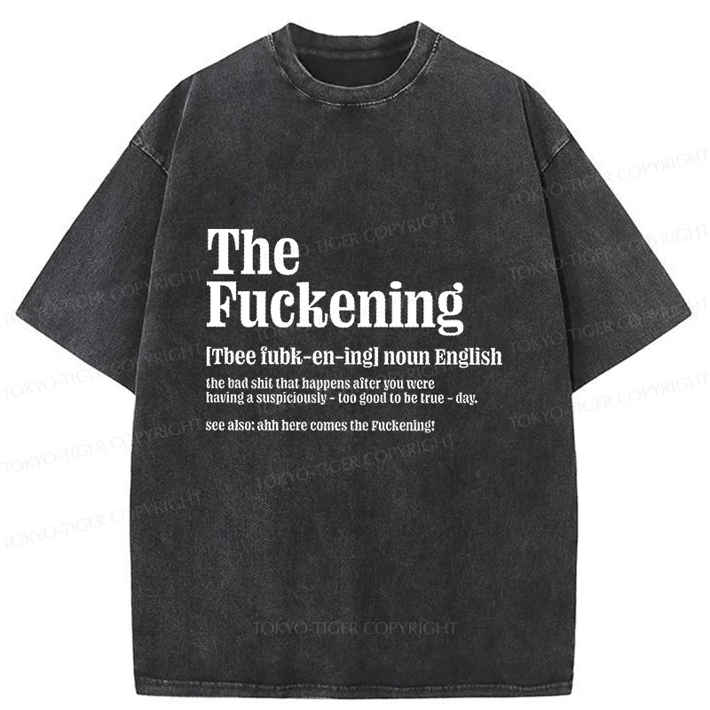 Tokyo-Tiger Funny And Ironic Washed T-Shirt