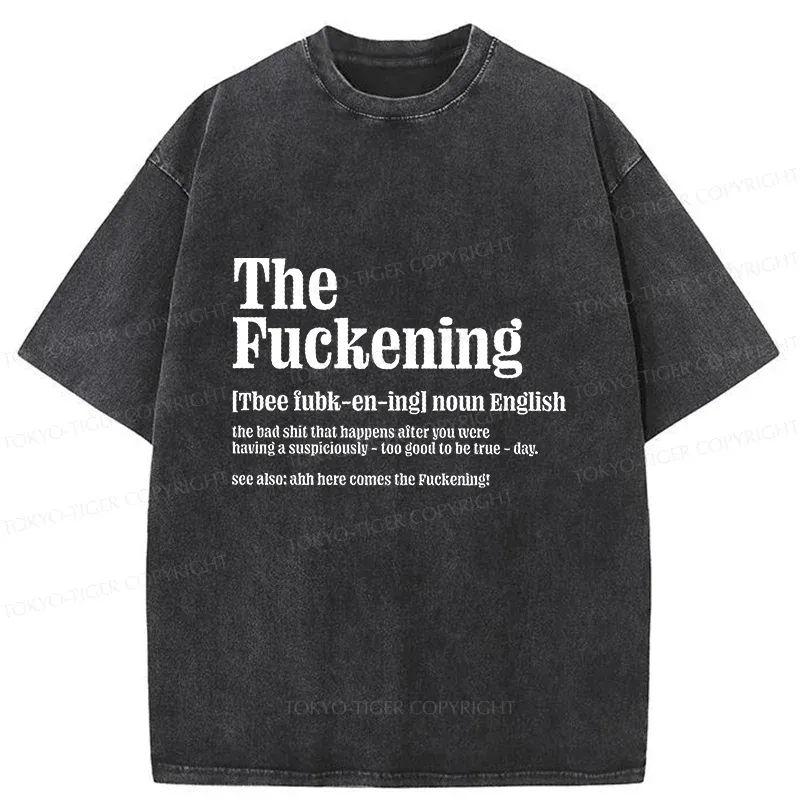 Tokyo-Tiger Funny And Ironic Washed T-Shirt