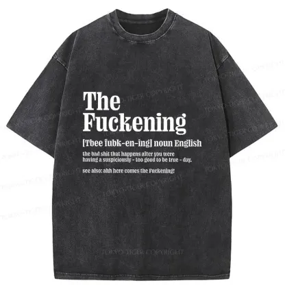 Tokyo-Tiger Funny And Ironic Washed T-Shirt