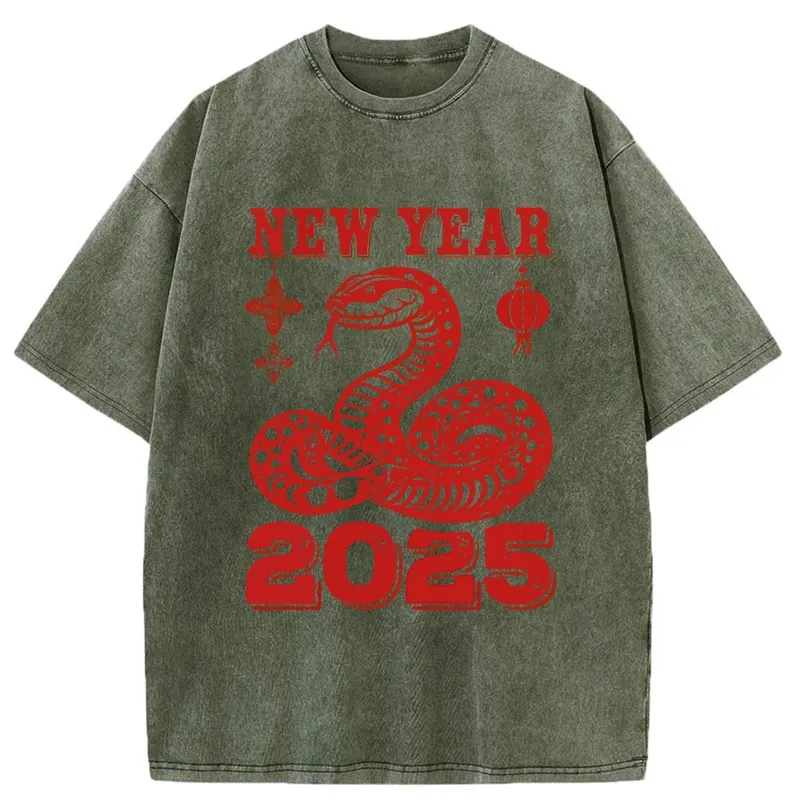 Tokyo-Tiger New Year 2025 Washed T-Shirt