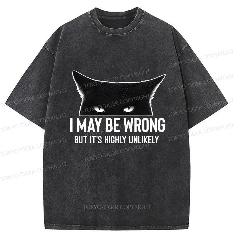 Tokyo-Tiger Cat Can Do No Wrong Washed T-Shirt