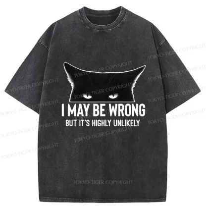 Tokyo-Tiger Cat Can Do No Wrong Washed T-Shirt