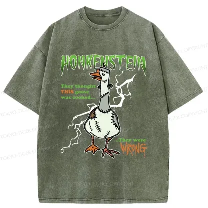 Tokyo-Tiger Halloween Goose Washed T-Shirt