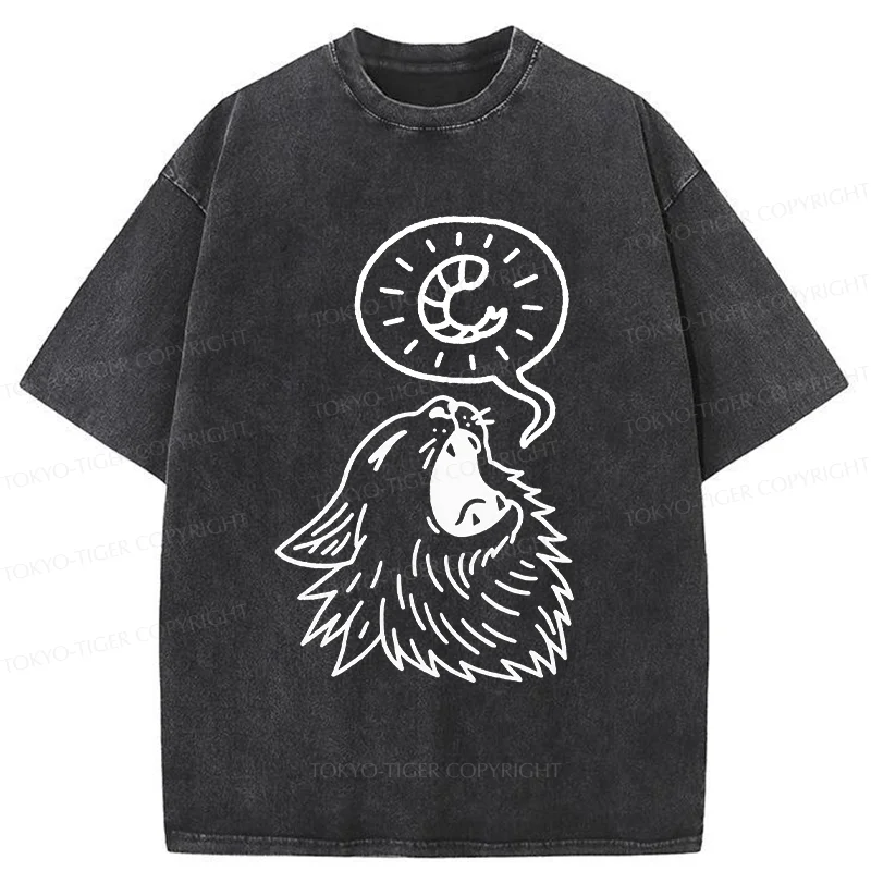 Tokyo-Tiger Cat Wants To Eat Shrimp Washed T-Shirt