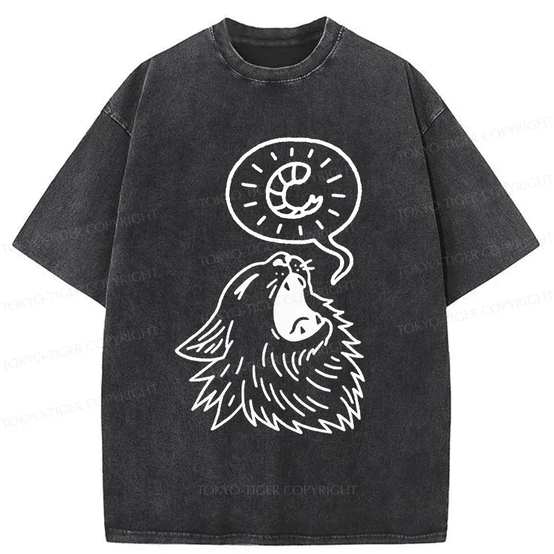 Tokyo-Tiger Cat Wants To Eat Shrimp Washed T-Shirt