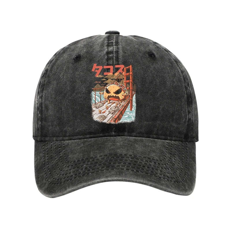 Tokyo-Tiger The Great Taco Kaiju Japanese Washed Cap Sale