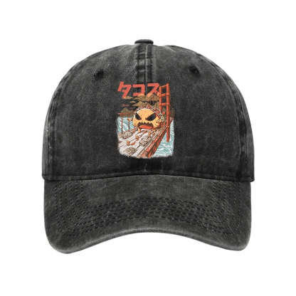 Tokyo-Tiger The Great Taco Kaiju Japanese Washed Cap