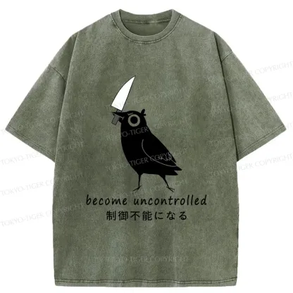 Tokyo-Tiger Uncontrolled Crows Washed T-Shirt