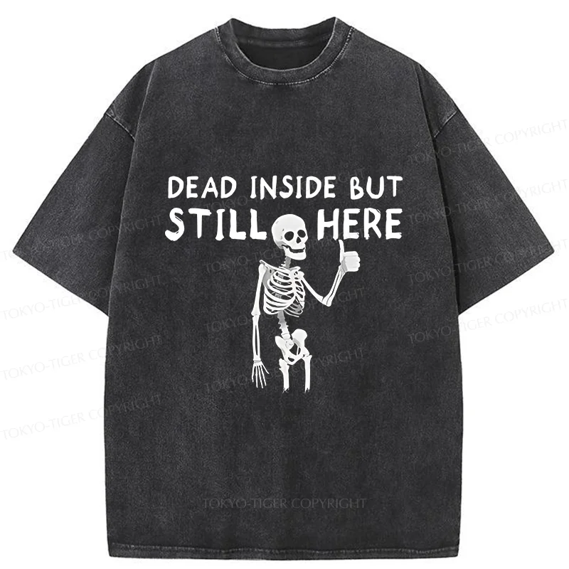 Tokyo-Tiger Dead Inside Washed T-Shirt
