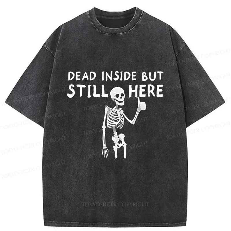 Tokyo-Tiger Dead Inside Washed T-Shirt Sale