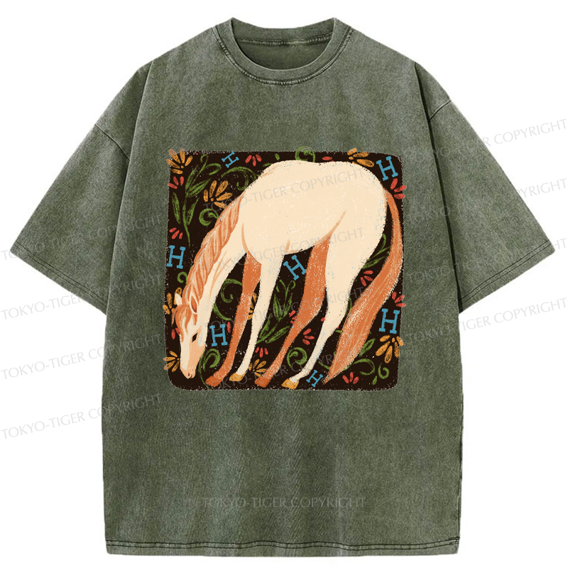 Tokyo-Tiger The Magical Horse Washed T-Shirt