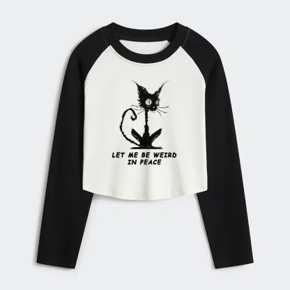 Tokyo-Tiger Cat Gradually Became Strange Women's Crop Raglan T-Shirt