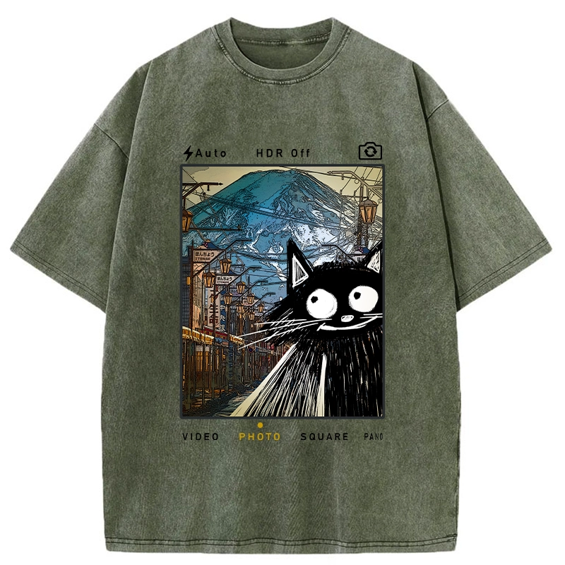 Tokyo-Tiger My Travel Diary-Tokyo Streets Washed T-Shirt