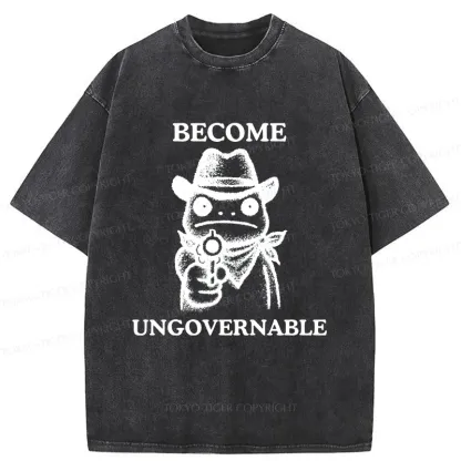 Tokyo-Tiger Frog Is Targeting You Washed T-Shirt