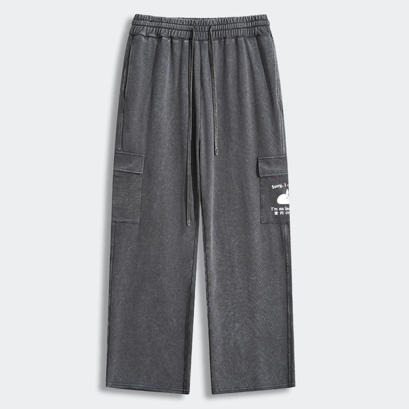 Tokyo-Tiger Indoor Kitten Washed Utility Sweatpants