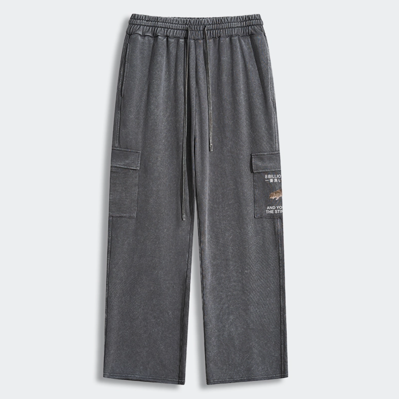 Tokyo-Tiger World's Stinkiest Rat Washed Utility Sweatpants