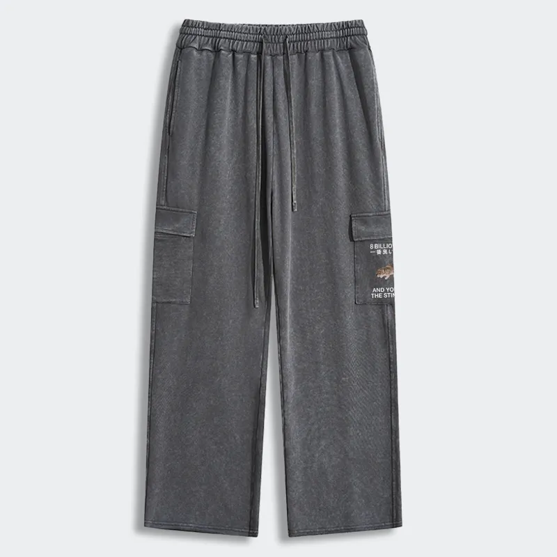Tokyo-Tiger World's Stinkiest Rat Washed Utility Sweatpants