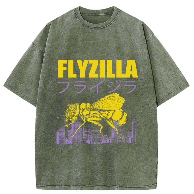 Tokyo-Tiger Giant Fly Japanese Washed T-Shirt