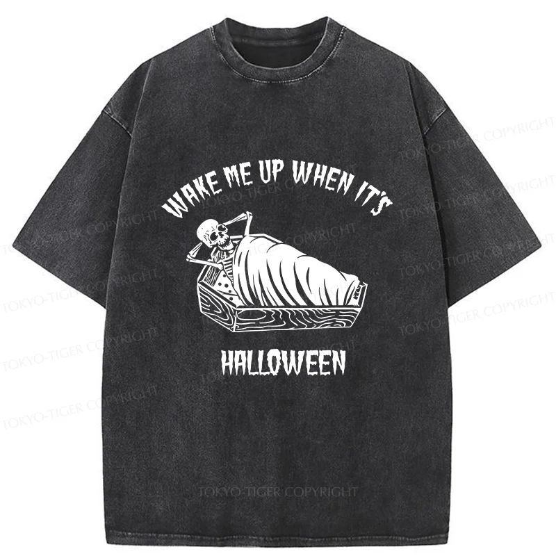 Tokyo-Tiger Wake Me Up Washed T-Shirt