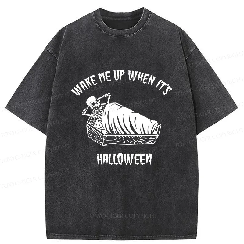 Tokyo-Tiger Wake Me Up Washed T-Shirt