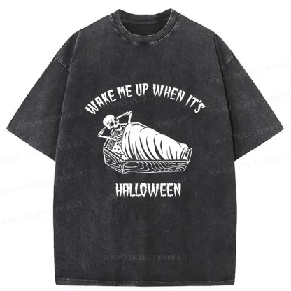 Tokyo-Tiger Wake Me Up Washed T-Shirt