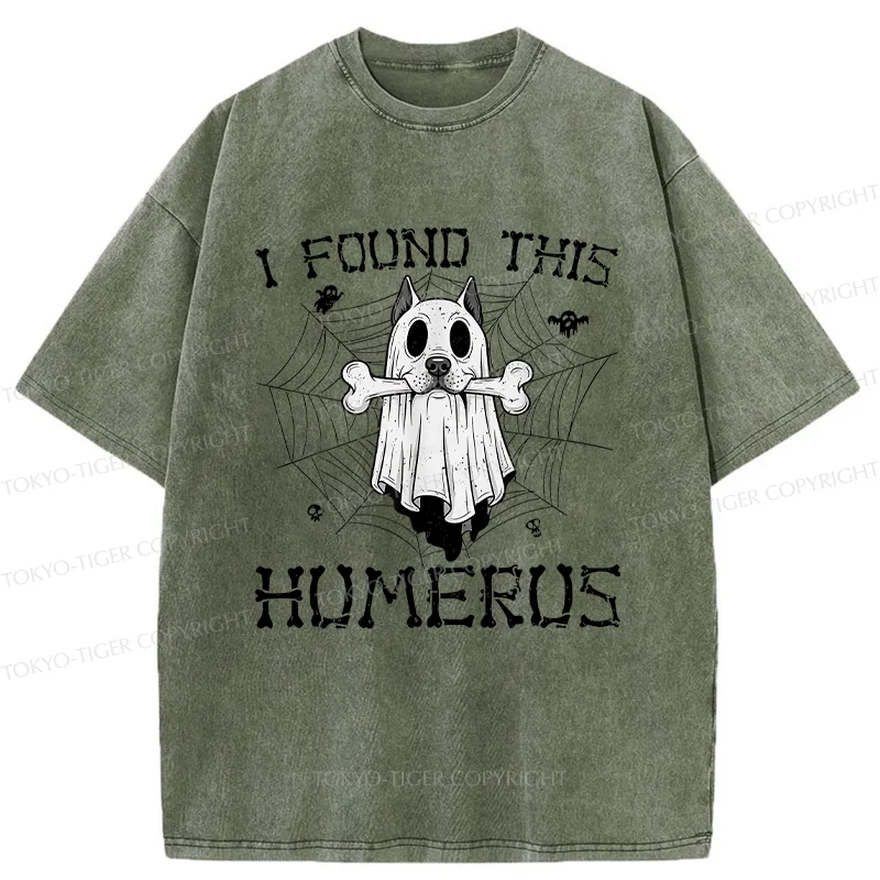 Tokyo-Tiger Halloween Ghost Dog Washed T-Shirt