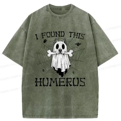 Tokyo-Tiger Halloween Ghost Dog Washed T-Shirt