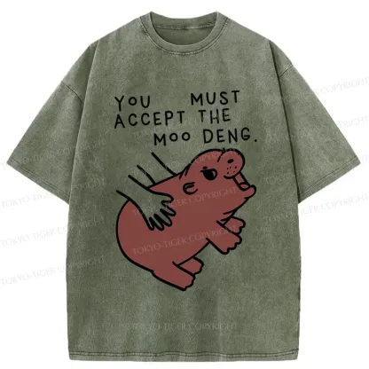 Tokyo-Tiger Give You Moo Deng Washed T-Shirt