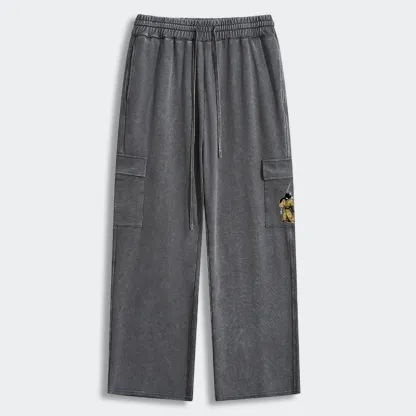 Tokyo-Tiger Japan Cat Archery Washed Utility Sweatpants