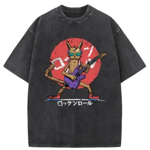 Image of Tokyo-Tiger Rock Cat Washed T-Shirt