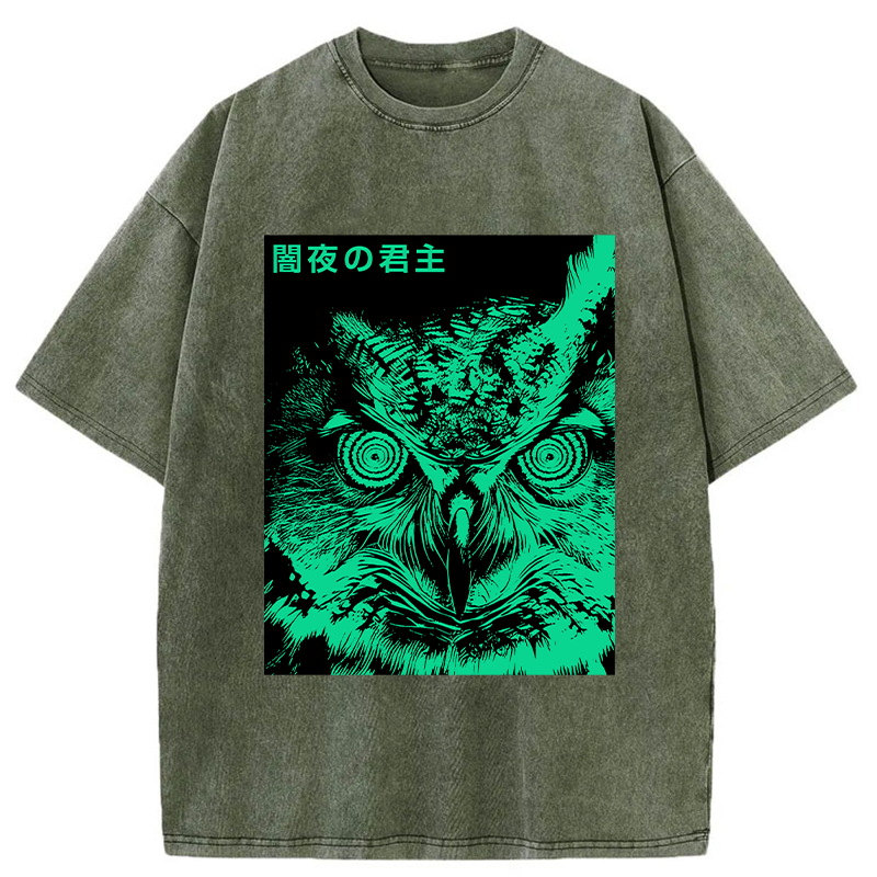 Tokyo-Tiger Lord Of The Dark Night Washed T-Shirt