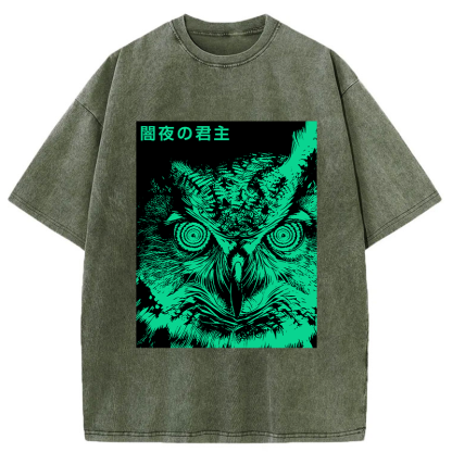 Tokyo-Tiger Lord Of The Dark Night Washed T-Shirt