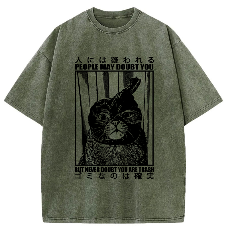Tokyo-Tiger I'm Sure It's Trash Washed T-Shirt