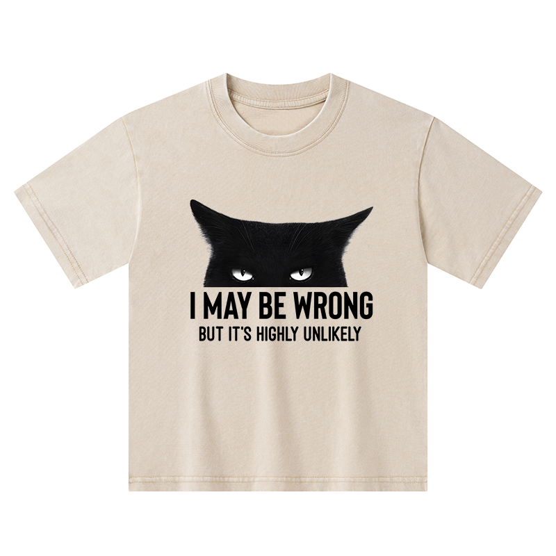 Tokyo-Tiger Cat Can Do No Wrong Kids Washed T-Shirt
