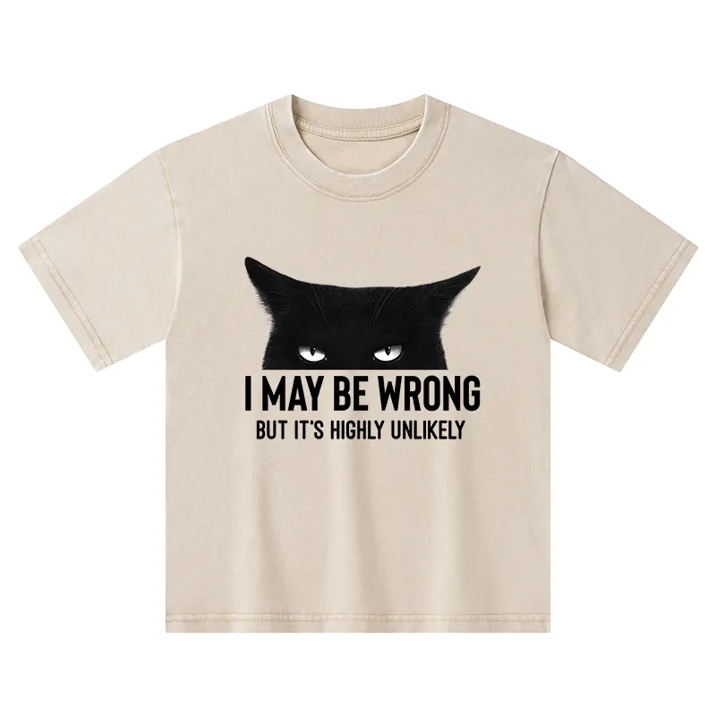 Tokyo-Tiger Cat Can Do No Wrong Kids Washed T-Shirt