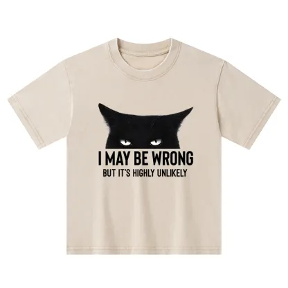 Tokyo-Tiger Cat Can Do No Wrong Kids Washed T-Shirt