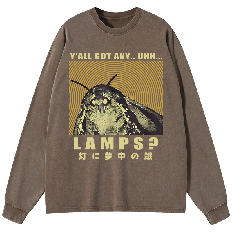 Tokyo-Tiger Moth Obsessed With The Light Washed Long Sleeve T-Shirt