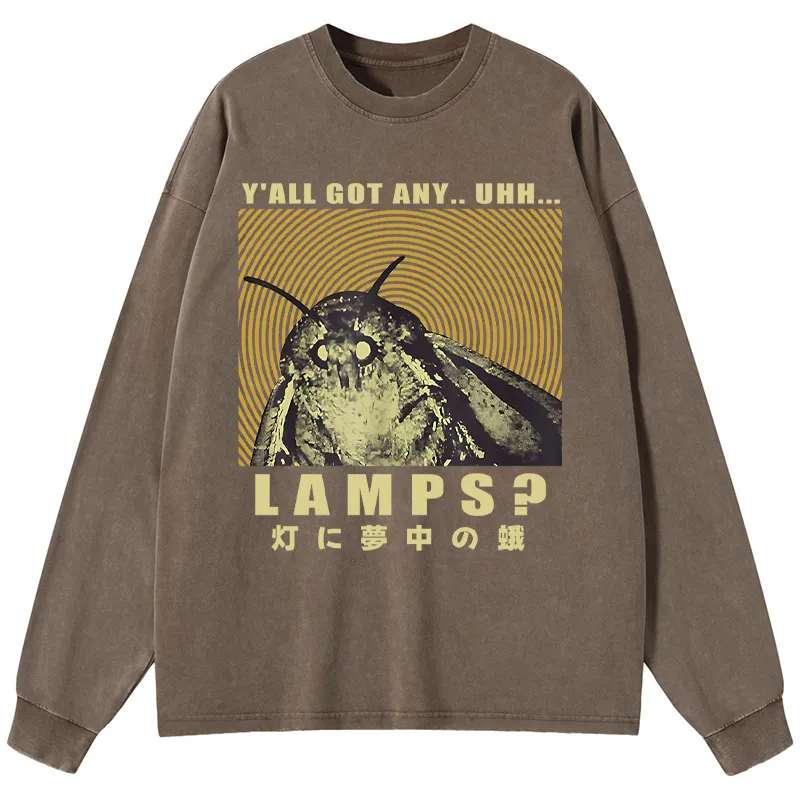 Tokyo-Tiger Moth Obsessed With The Light Washed Long Sleeve T-Shirt