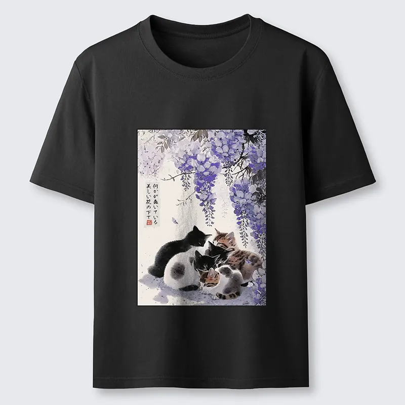Tokyo-Tiger Cats plotting under the wisteria Classic T-Shirt