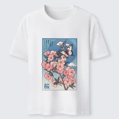 Tokyo-Tiger Ukiyoe Japanese Cherry blossoms Poster Classic T-Shirt