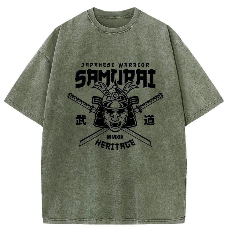 Tokyo-Tiger Bushido Japan Washed T-Shirt