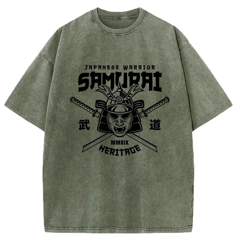 Tokyo-Tiger Bushido Japan Washed T-Shirt