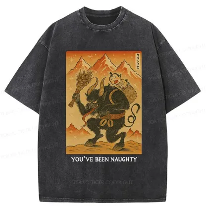 Tokyo-Tiger Krampus Japanese Washed T-Shirt