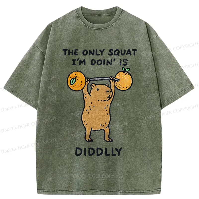Tokyo-Tiger Diddly Capybara Washed T-Shirt