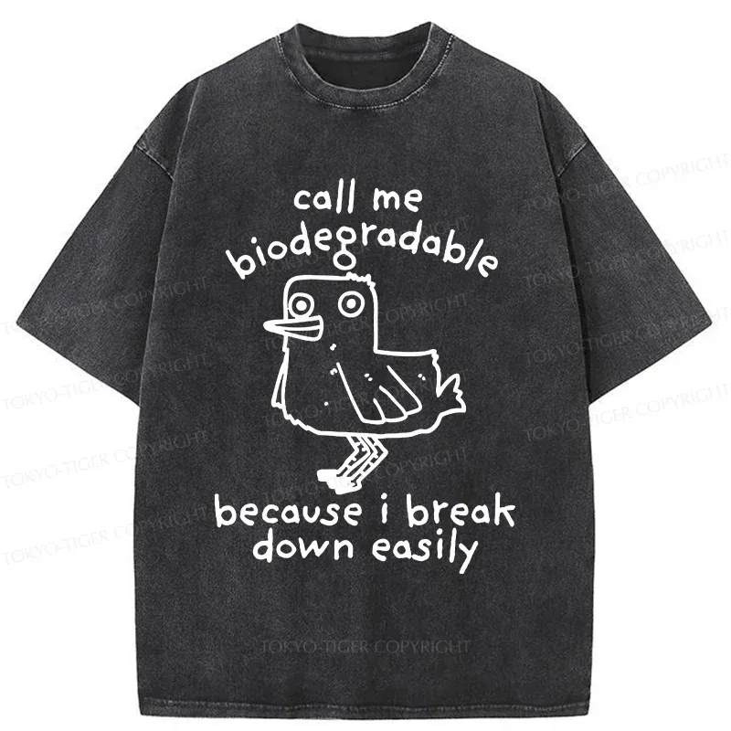 Tokyo-Tiger Emotionally Broken Duck Washed T-Shirt Sale