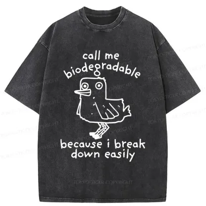 Tokyo-Tiger Emotionally Broken Duck Washed T-Shirt