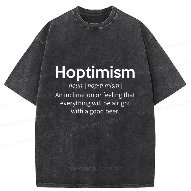 Tokyo-Tiger Hoptimism Beer Washed T-Shirt