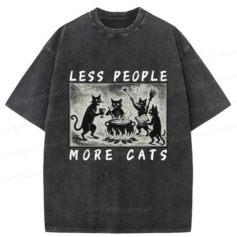 Tokyo-Tiger Cat Sacrifice Ceremony Washed T-Shirt