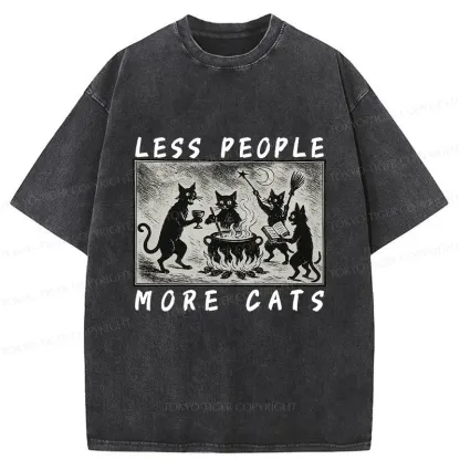 Tokyo-Tiger Cat Sacrifice Ceremony Washed T-Shirt